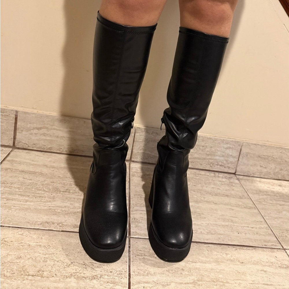 Madden Girl Black Heeled Boots